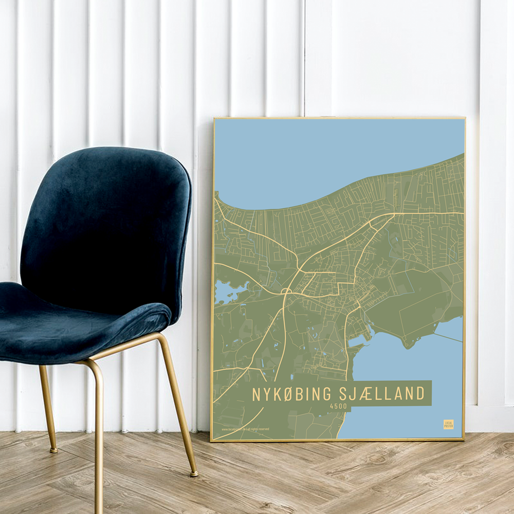 Nykøbing Sjælland by plakat local poster