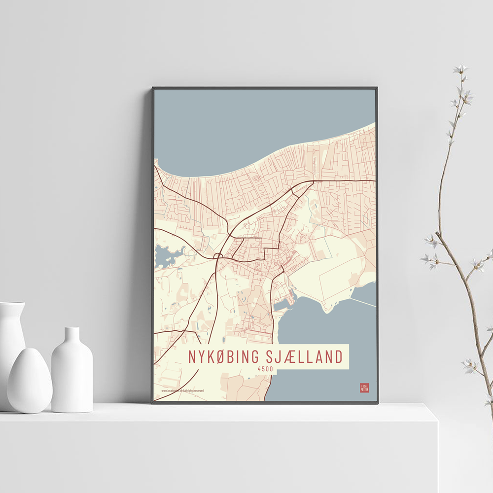 Nykøbing Sjælland by plakat local poster