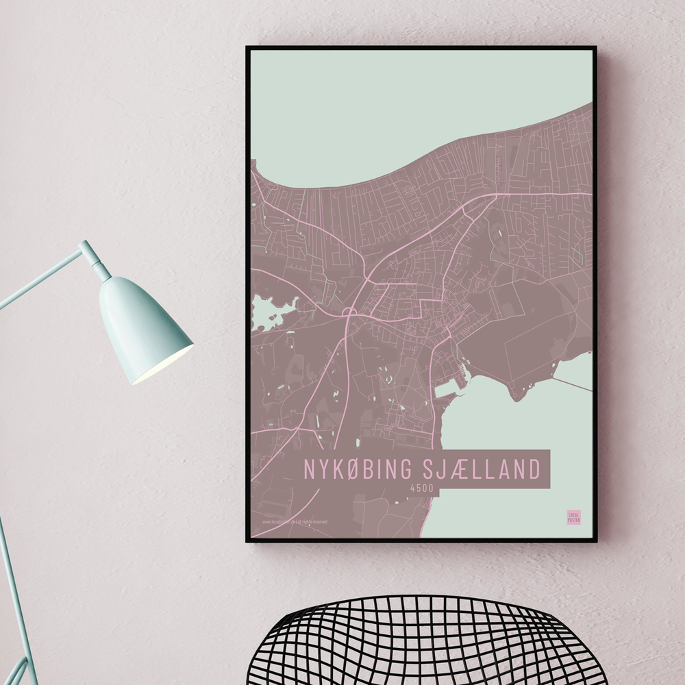 Nykøbing Sjælland by plakat local poster