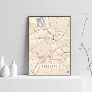 Østerbro by plakat local poster