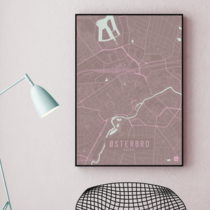 Østerbro by plakat local poster