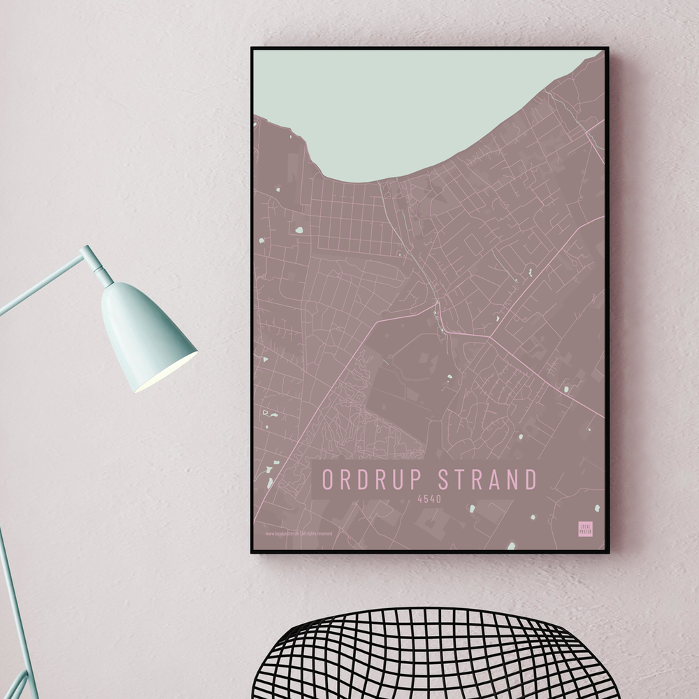 Ordrup Strand by plakat local poster