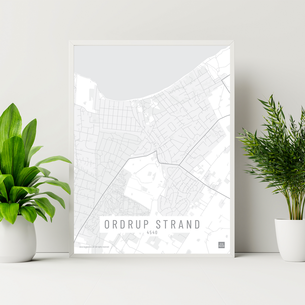 Ordrup Strand by plakat local poster