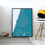 Over Dråby Strand by plakat local poster