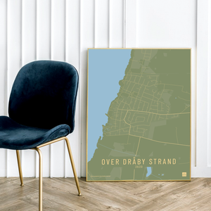Over Dråby Strand by plakat local poster