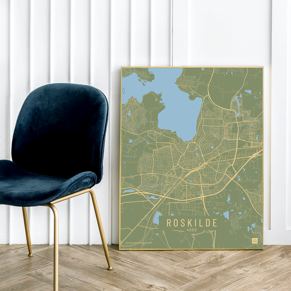 Roskilde by plakat local poster