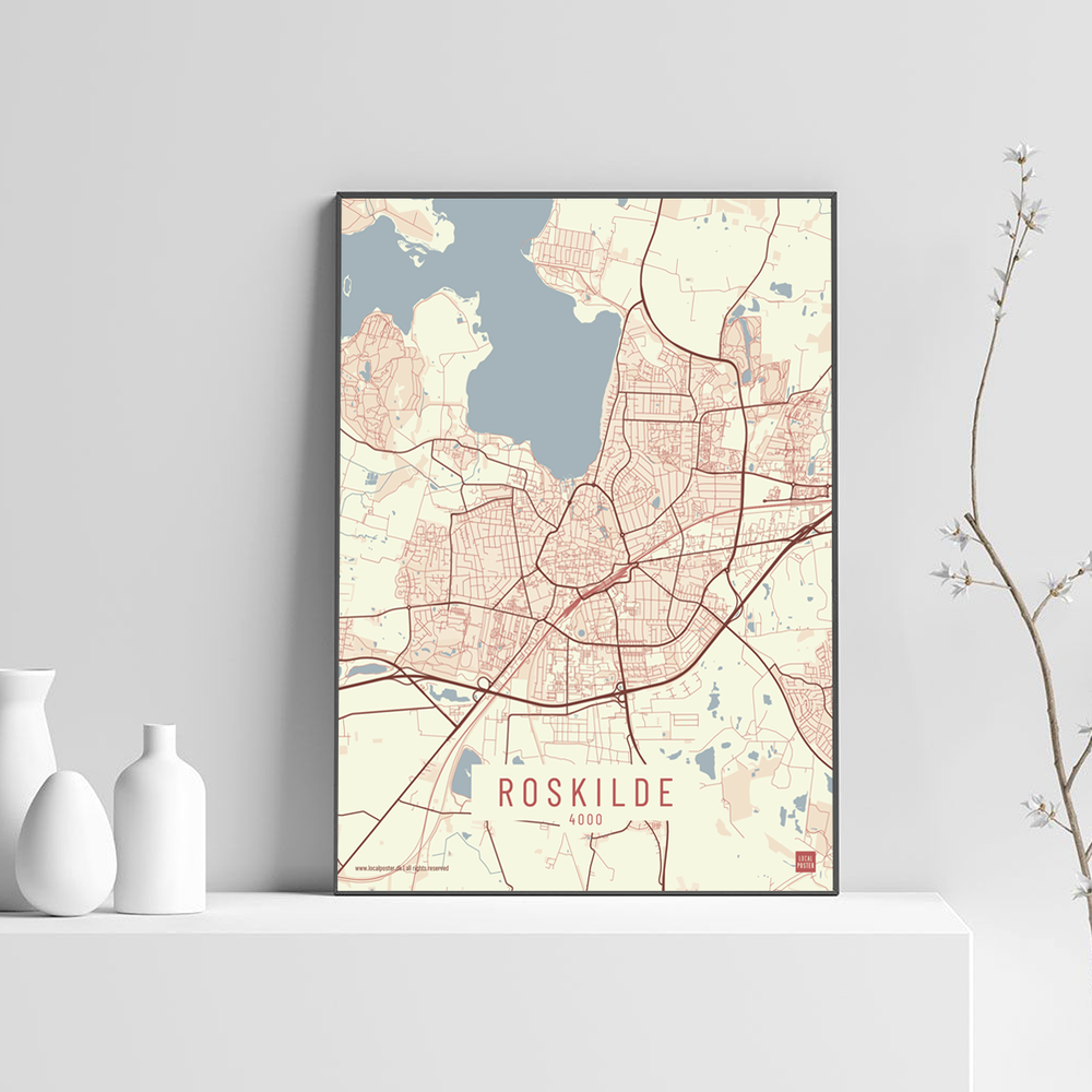 Roskilde by plakat local poster