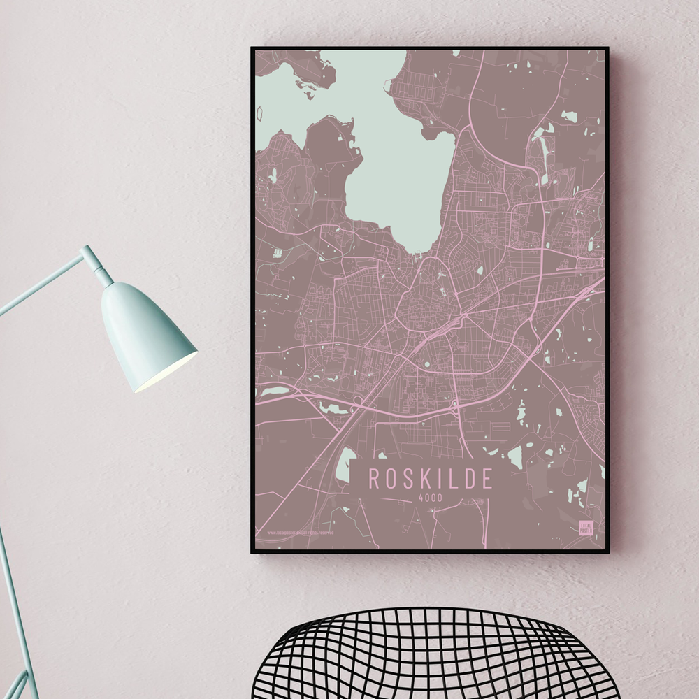 Roskilde by plakat local poster