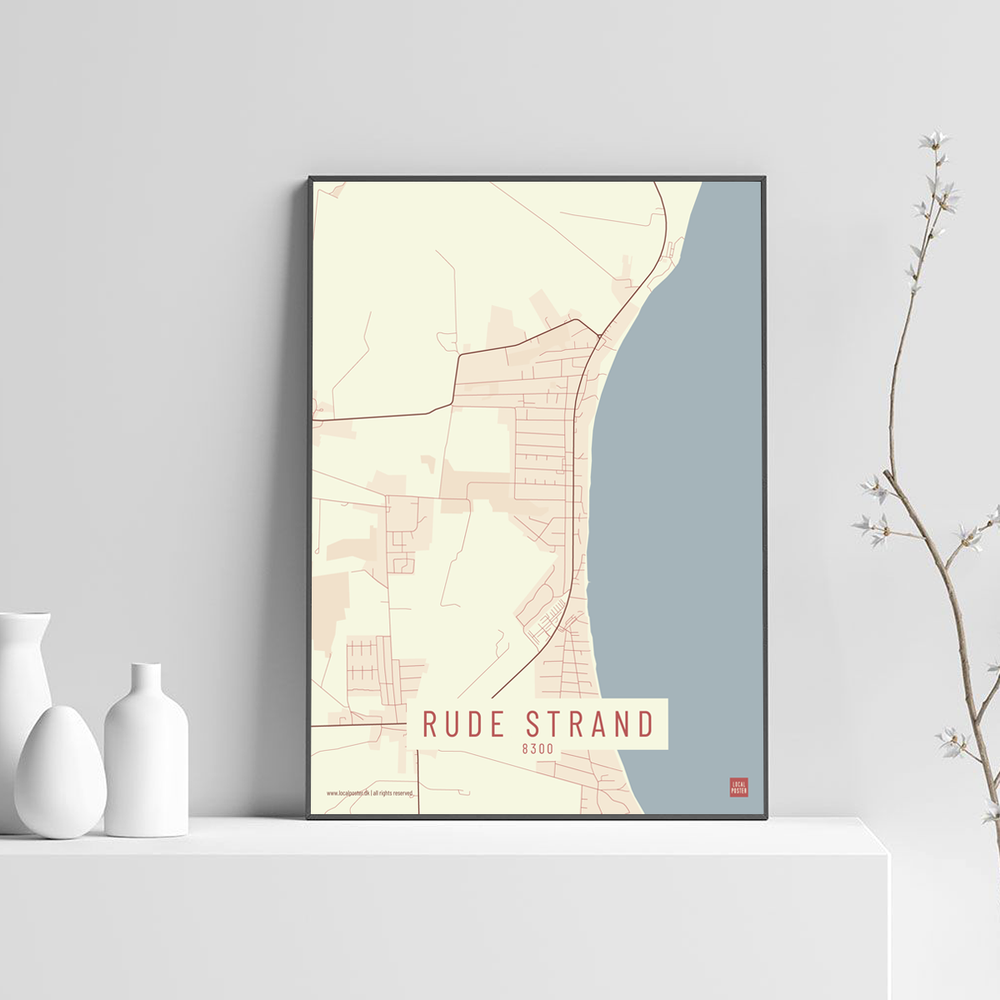Rude Strand by plakat local poster