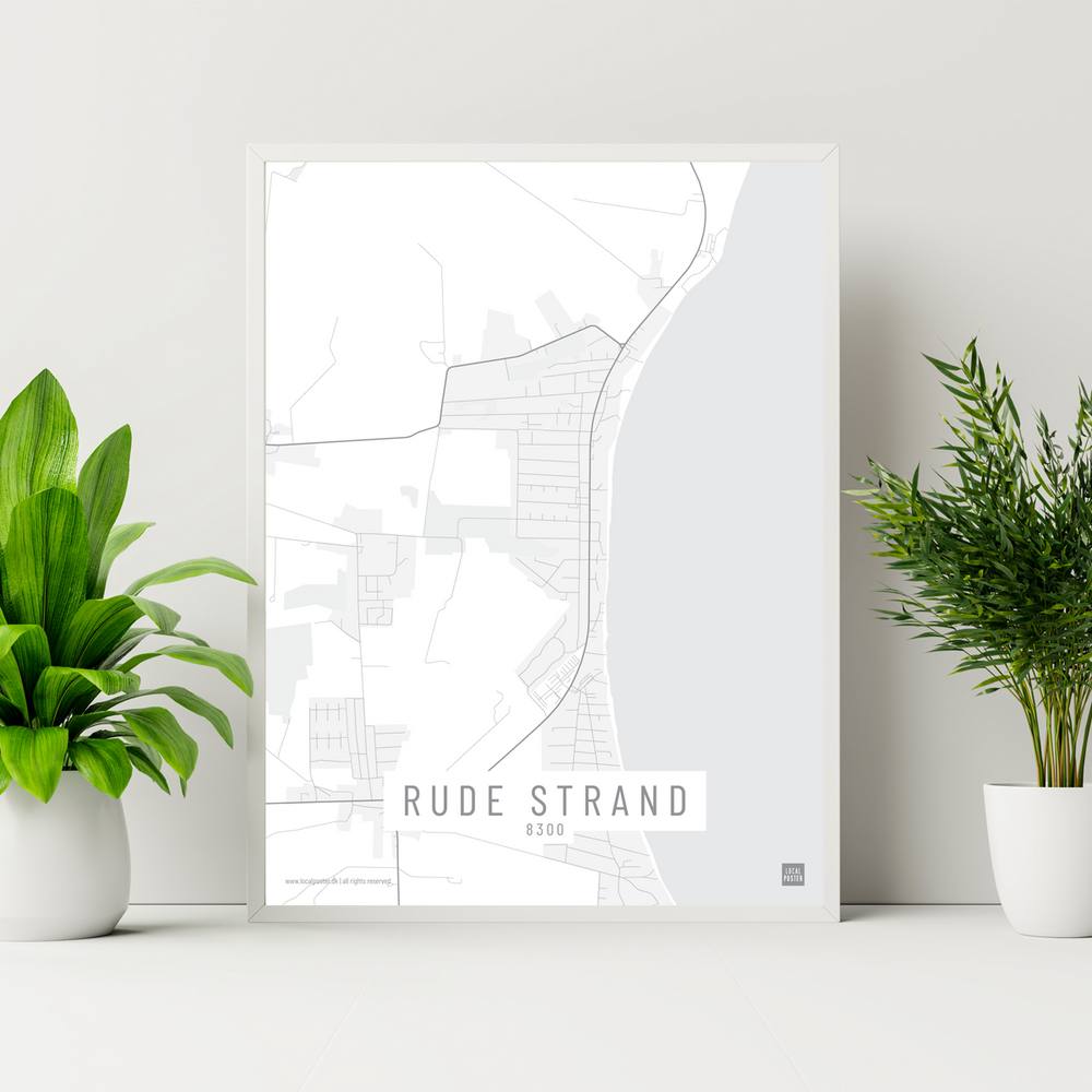 Rude Strand by plakat local poster