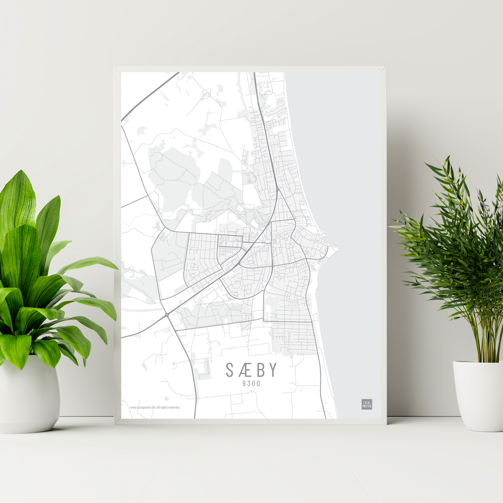 Sæby by plakat local poster
