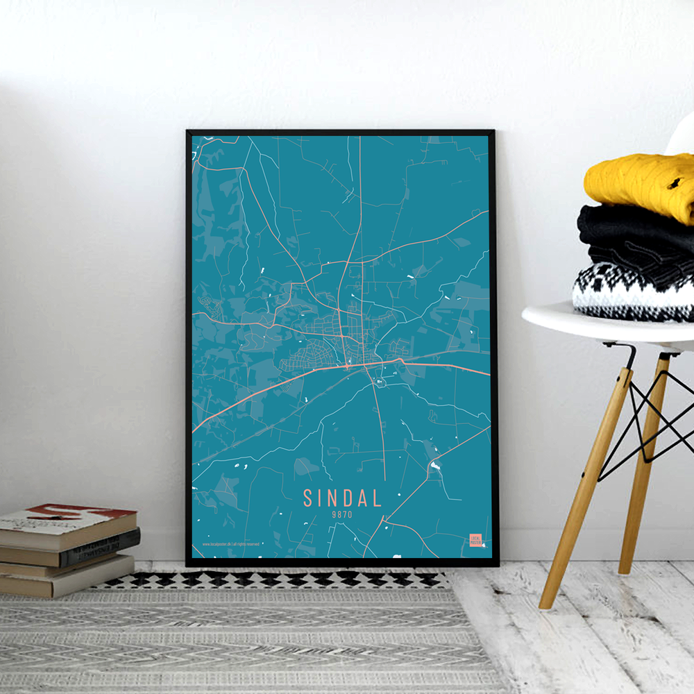 Sindal by plakat local poster