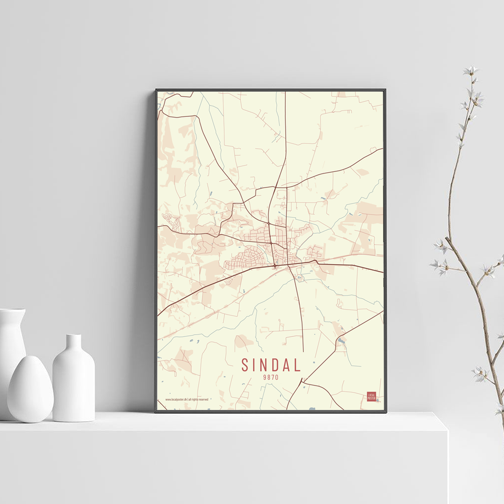Sindal by plakat local poster
