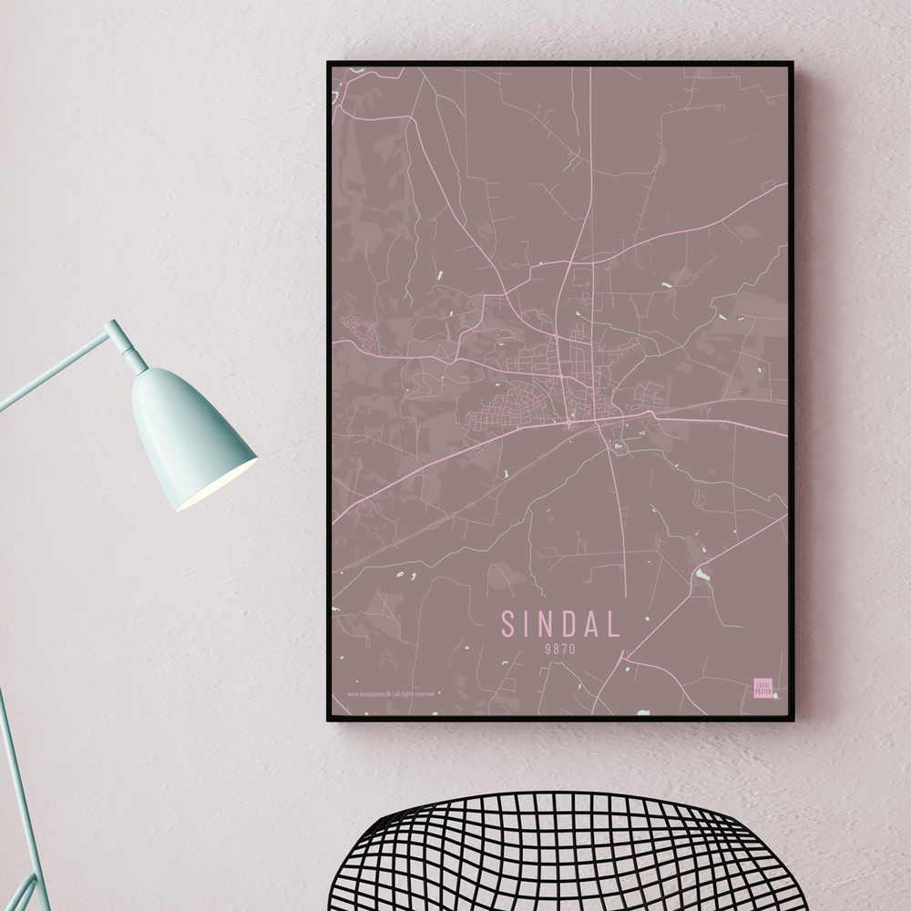 Sindal by plakat local poster