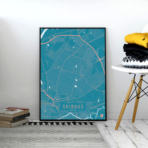 Skibhus by plakat local poster