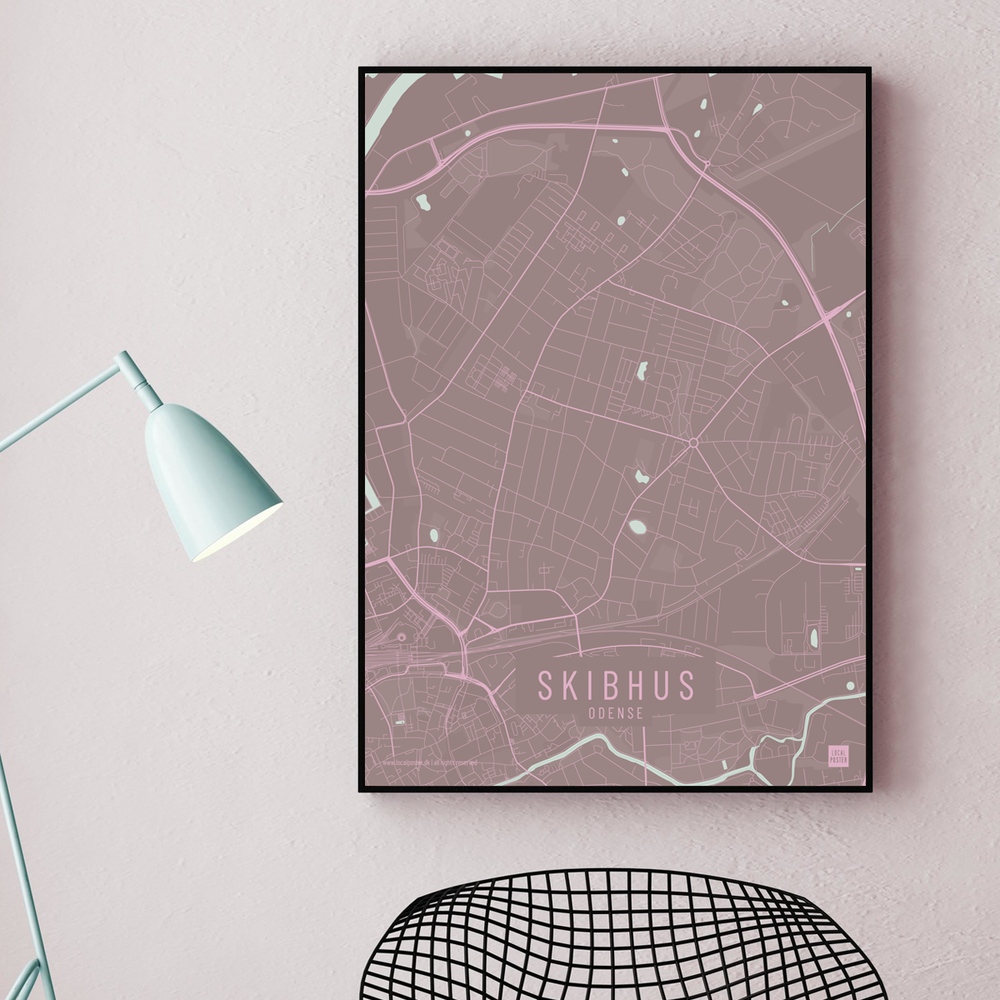 Skibhus by plakat local poster