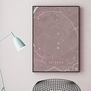 Skibhus by plakat local poster