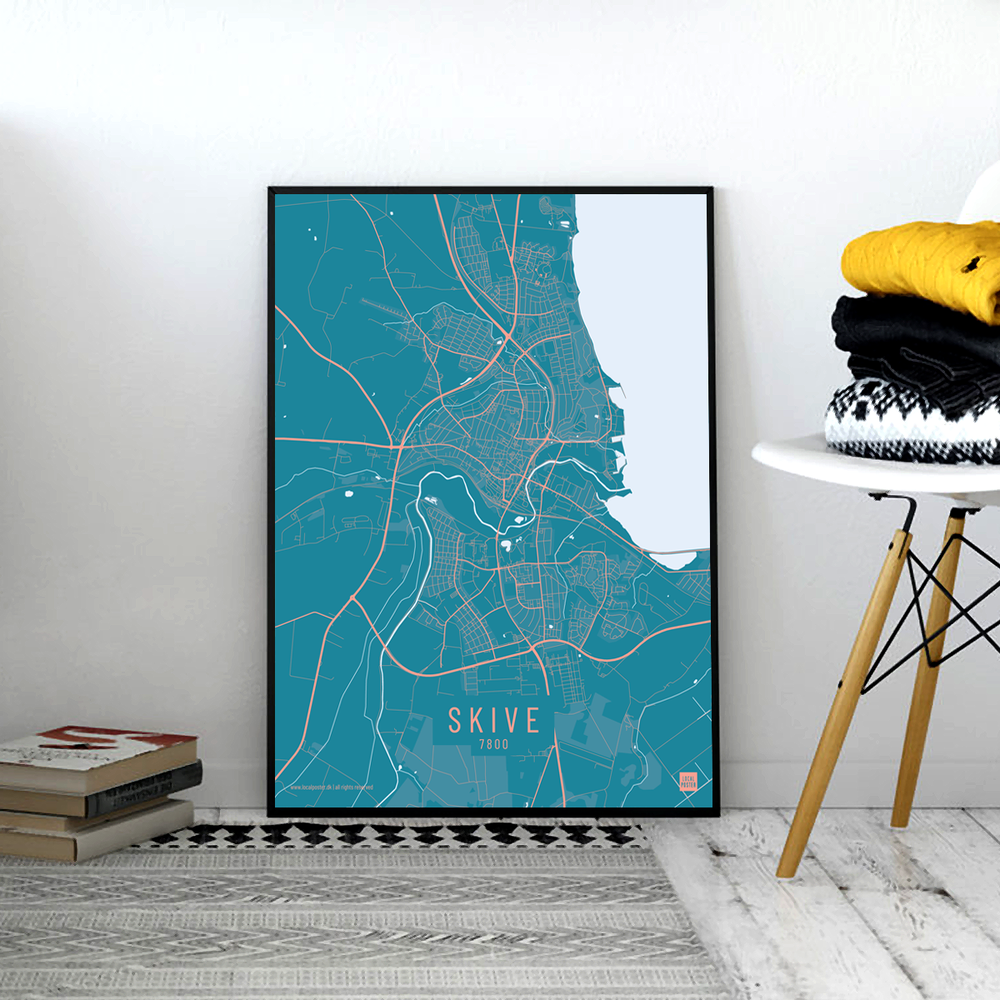 Skive by plakat local poster