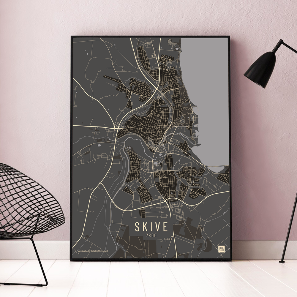 Skive by plakat local poster