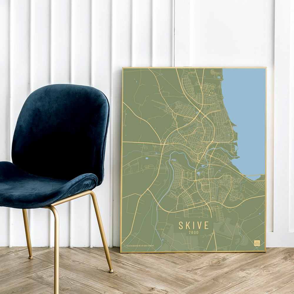 Skive by plakat local poster