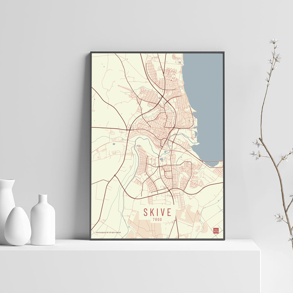 Skive by plakat local poster