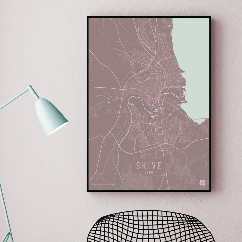 Skive by plakat local poster