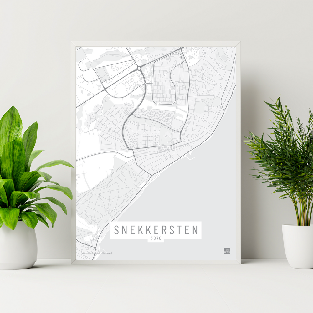 Snekkersten by plakat local poster