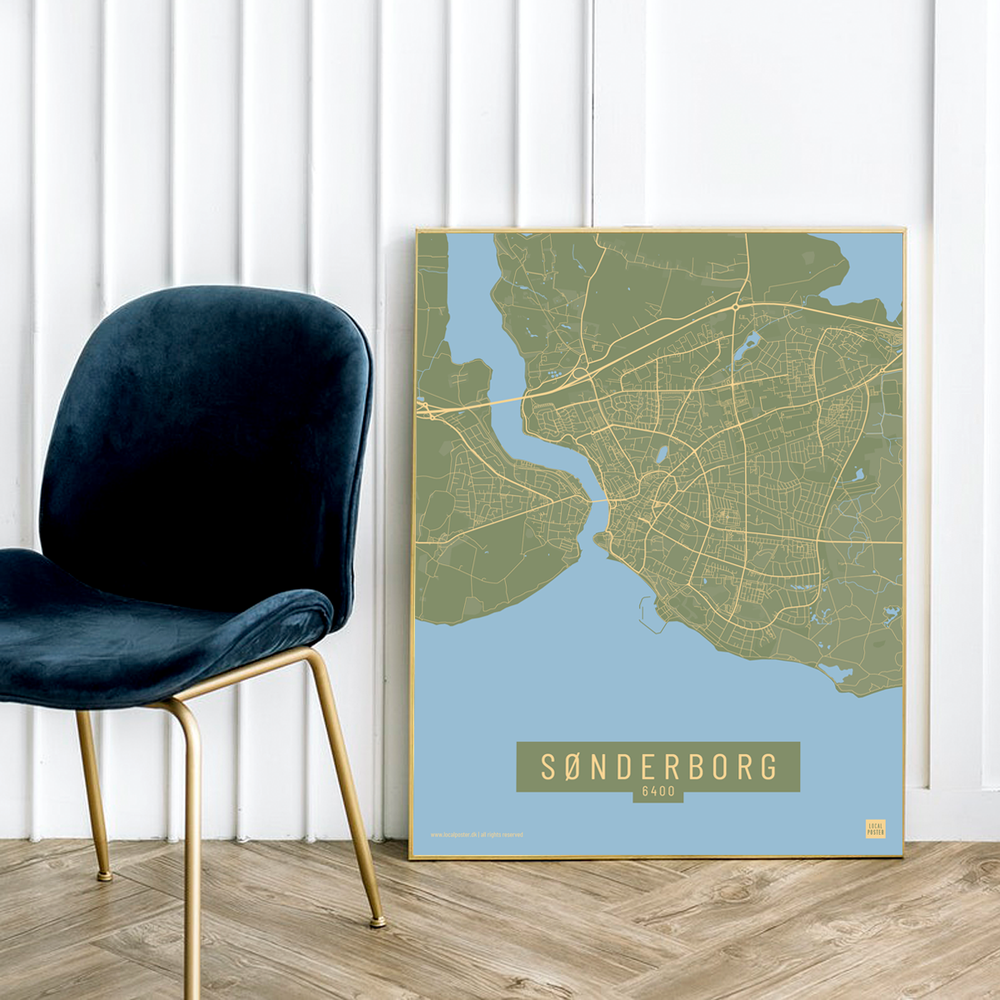 Sønderborg by plakat local poster