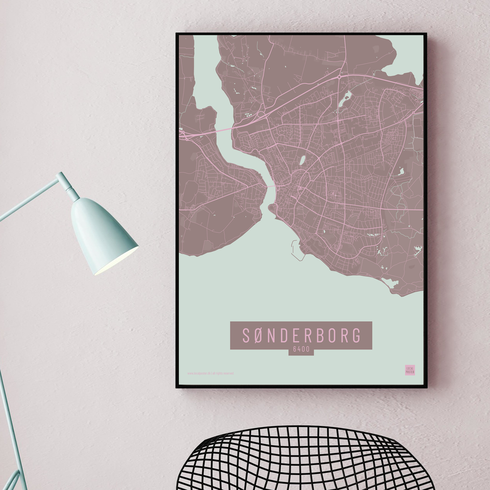 Sønderborg by plakat local poster