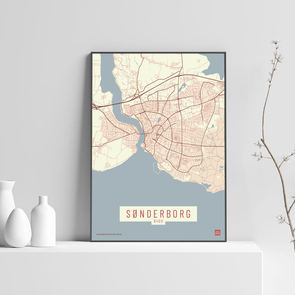 Sønderborg by plakat local poster