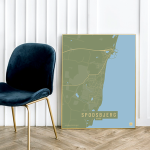 Spodsbjerg by plakat local poster