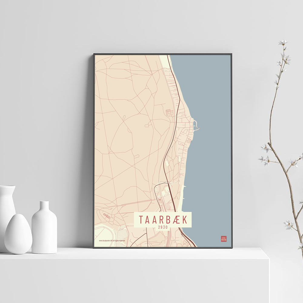 Taarbæk by plakat local poster