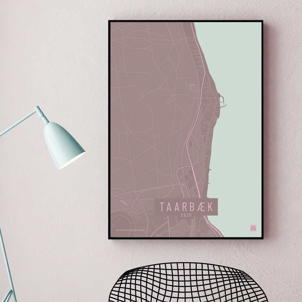 Taarbæk by plakat local poster