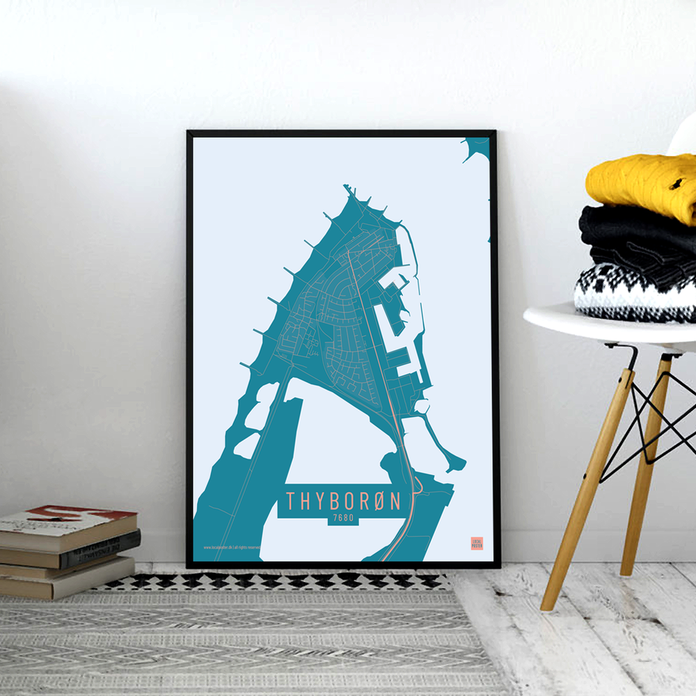 Thyborøn by plakat local poster