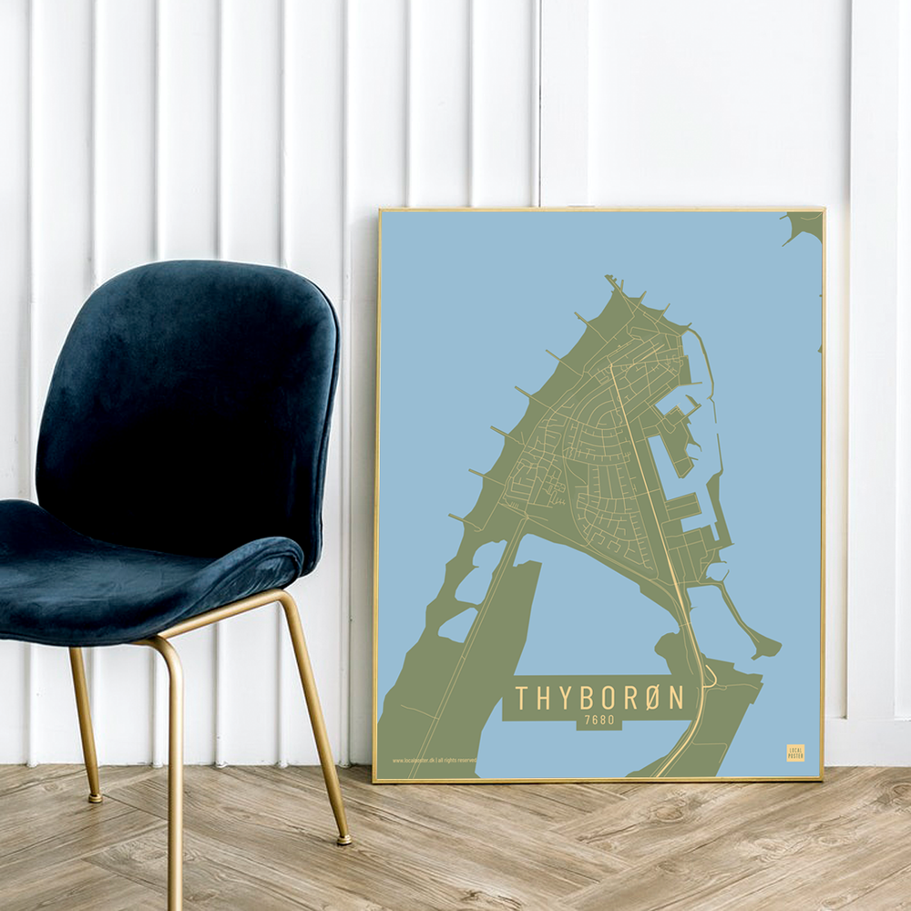 Thyborøn by plakat local poster