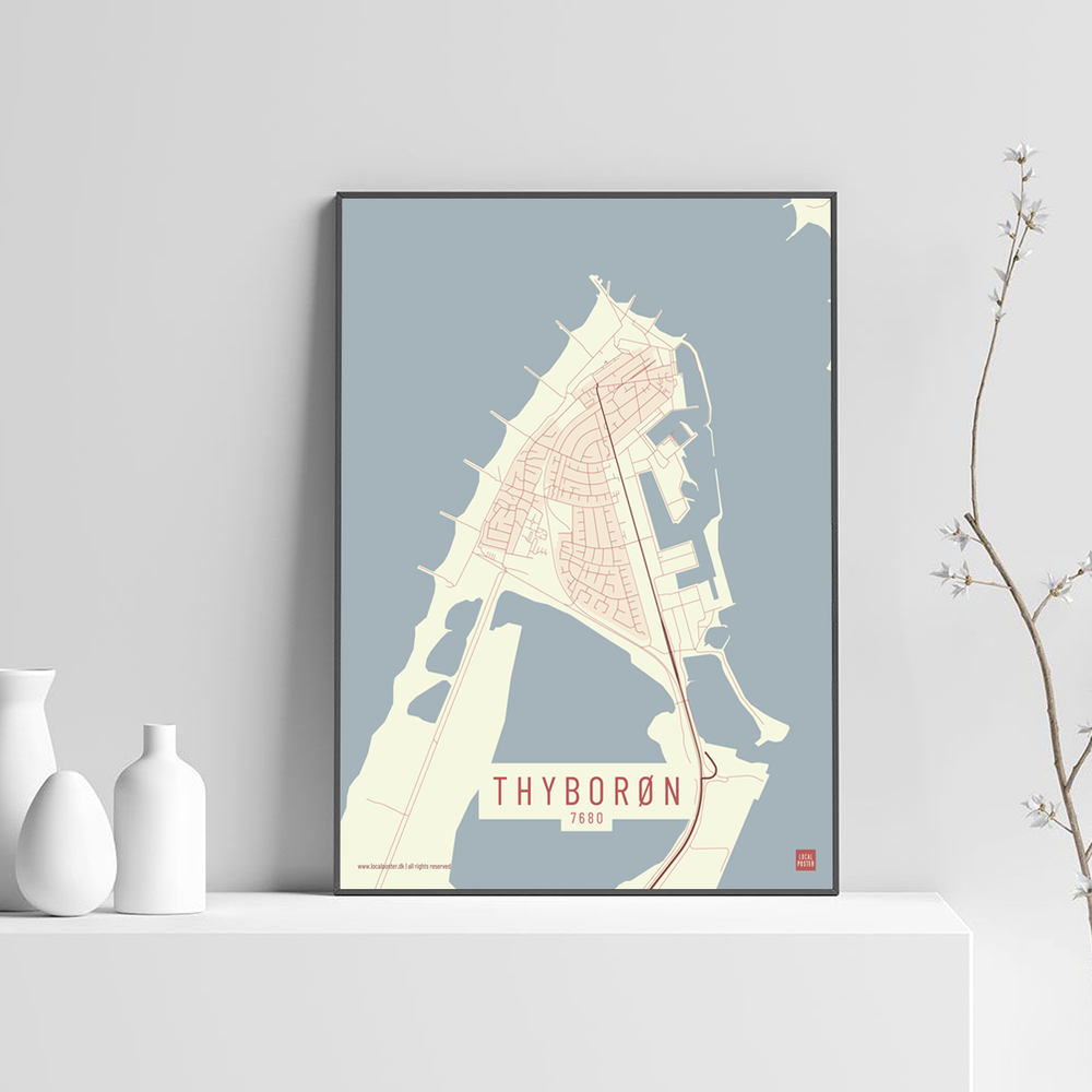Thyborøn by plakat local poster