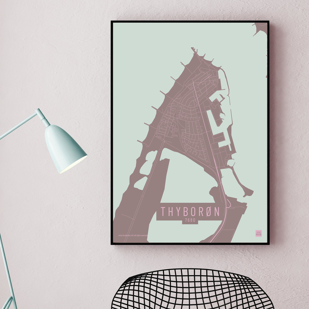 Thyborøn by plakat local poster