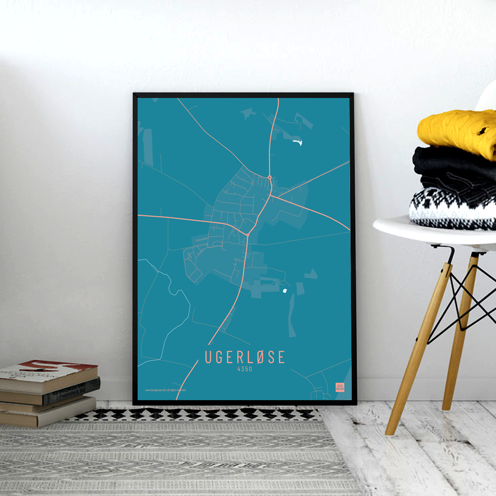 Ugerløse by plakat local poster