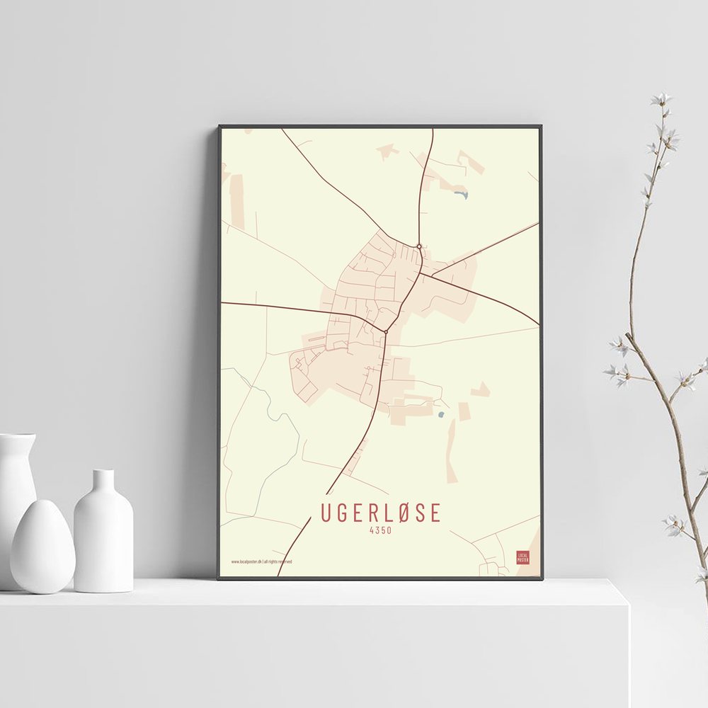 Ugerløse by plakat local poster