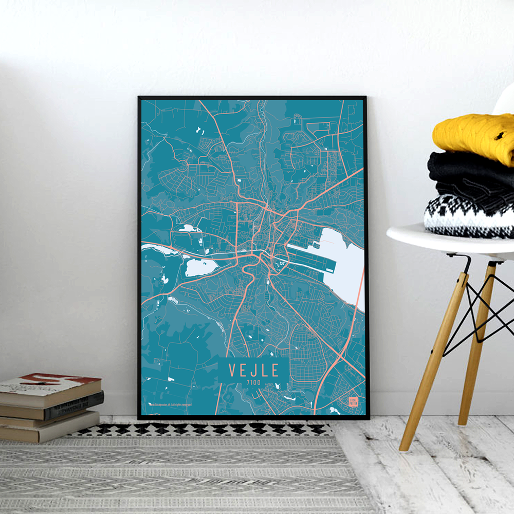 Vejle by plakat local poster