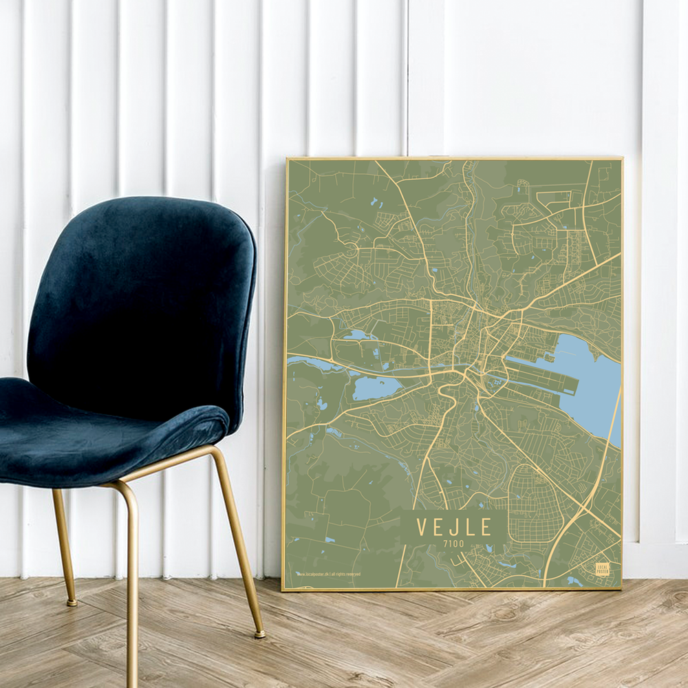 Vejle by plakat local poster