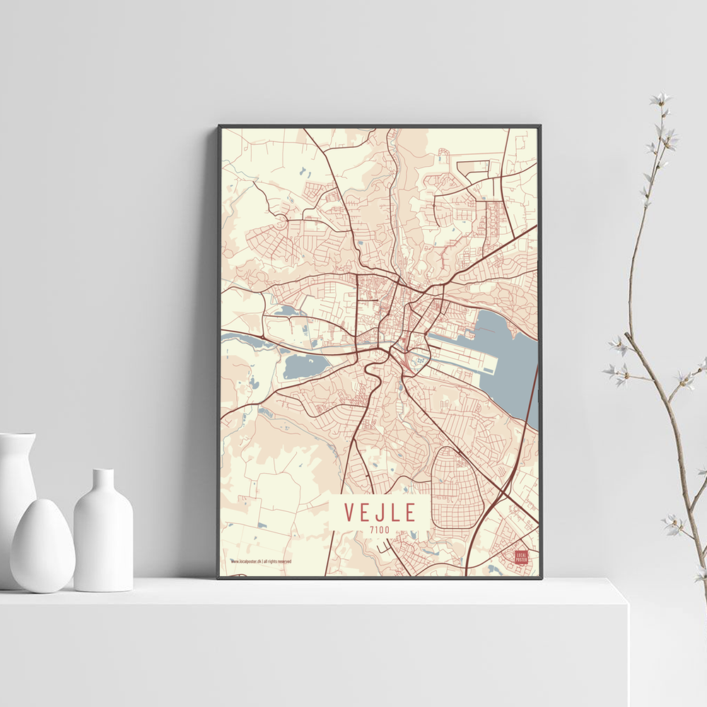 Vejle by plakat local poster