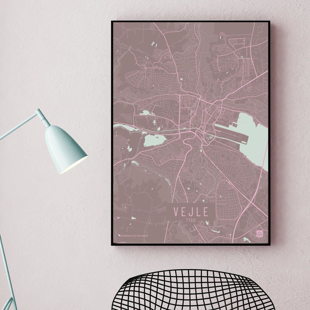 Vejle by plakat local poster