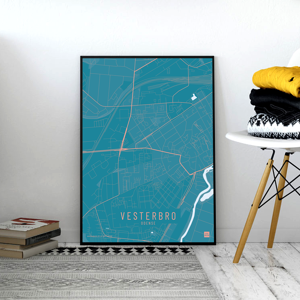 Vesterbro by plakat local poster