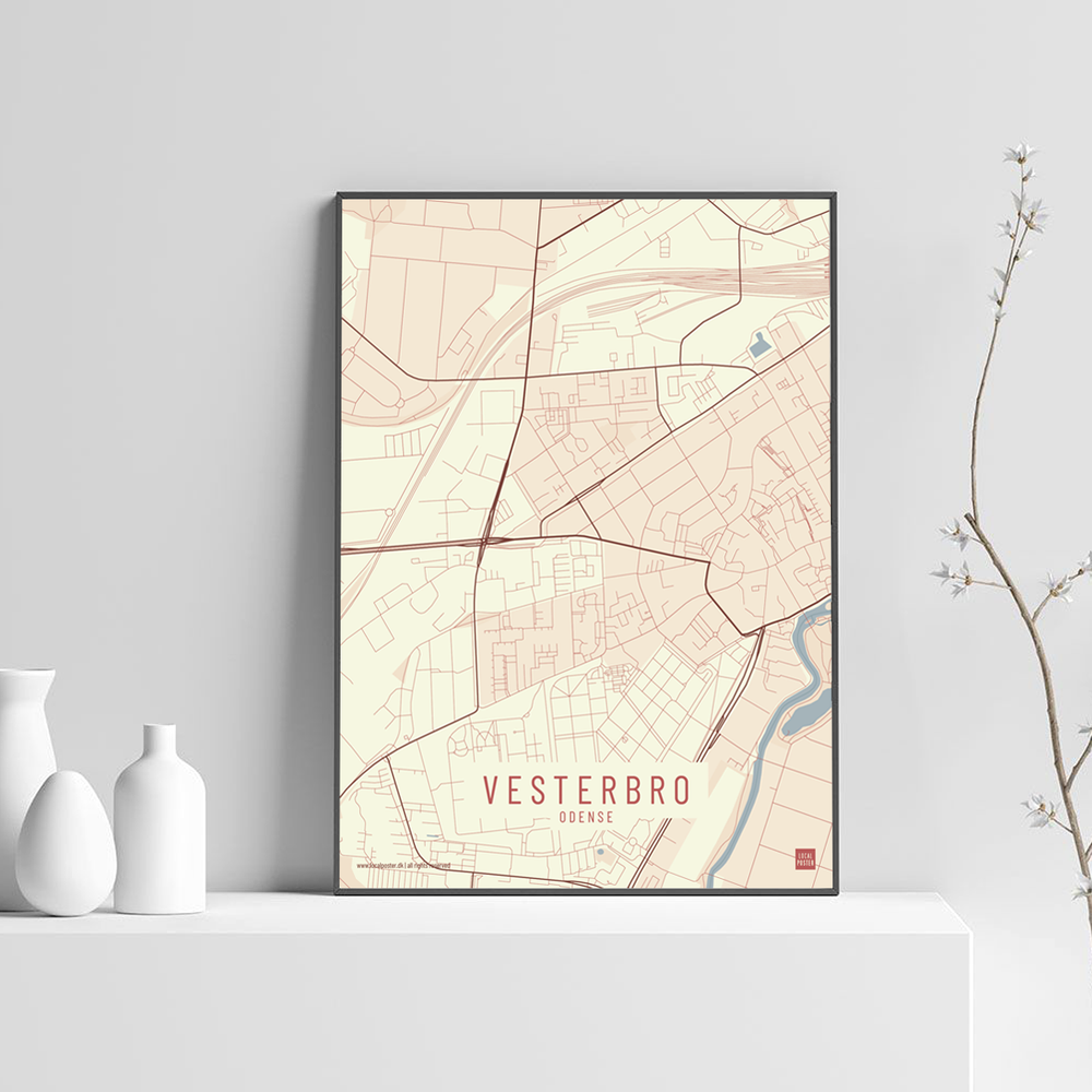 Vesterbro by plakat local poster