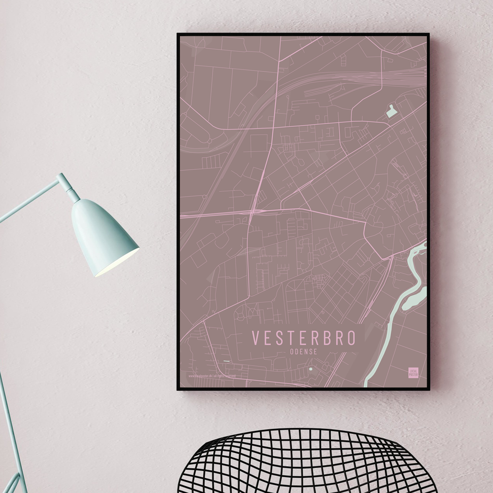 Vesterbro by plakat local poster