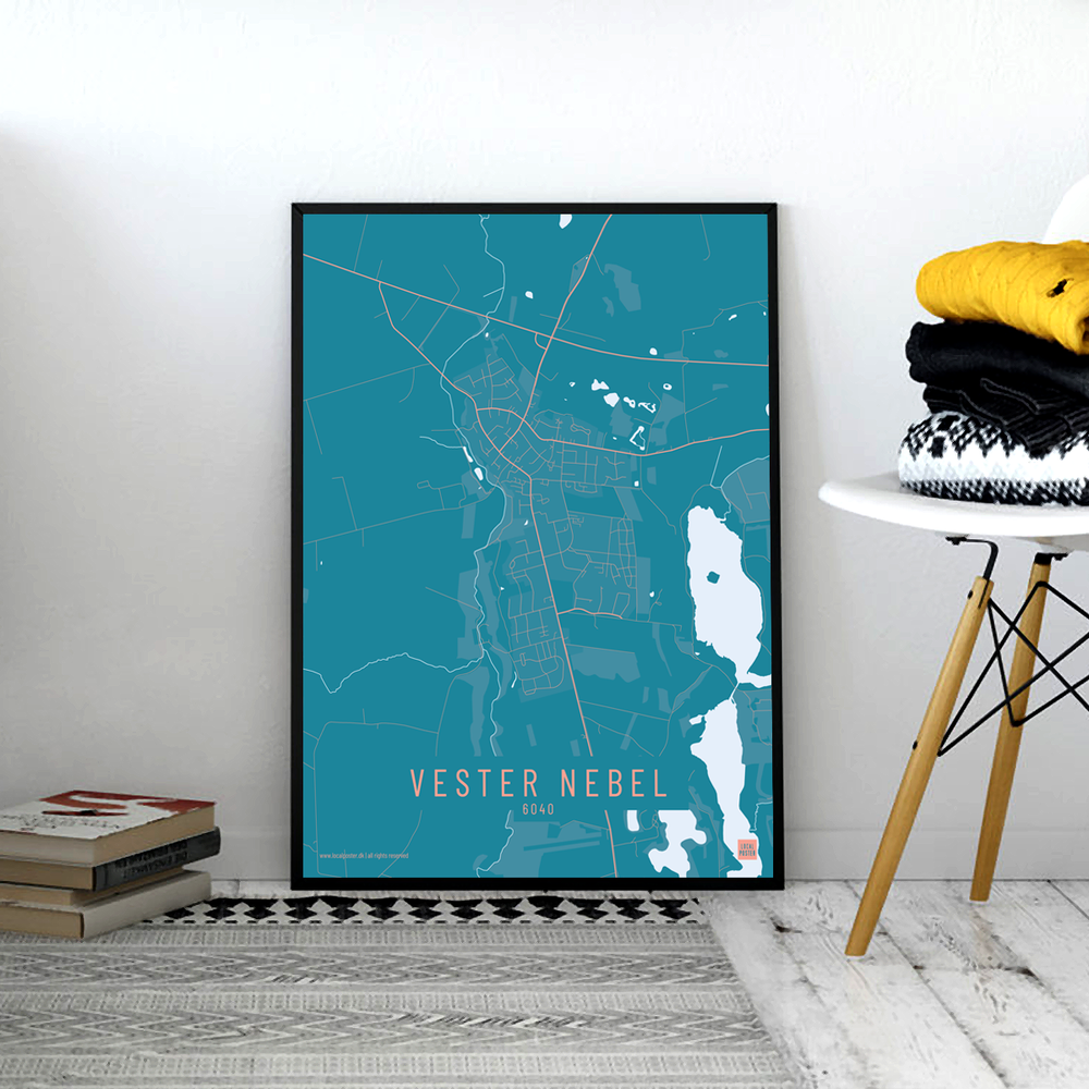 Vester Nebel by plakat local poster