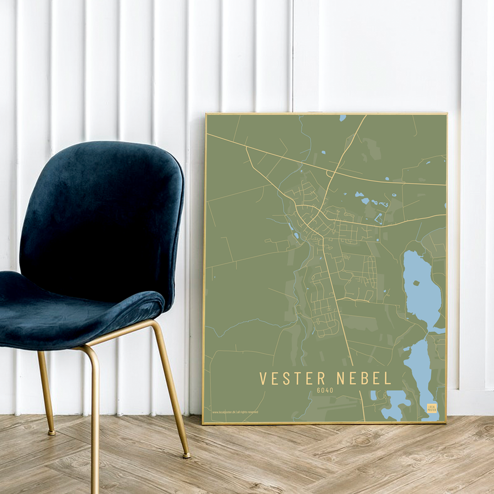Vester Nebel by plakat local poster
