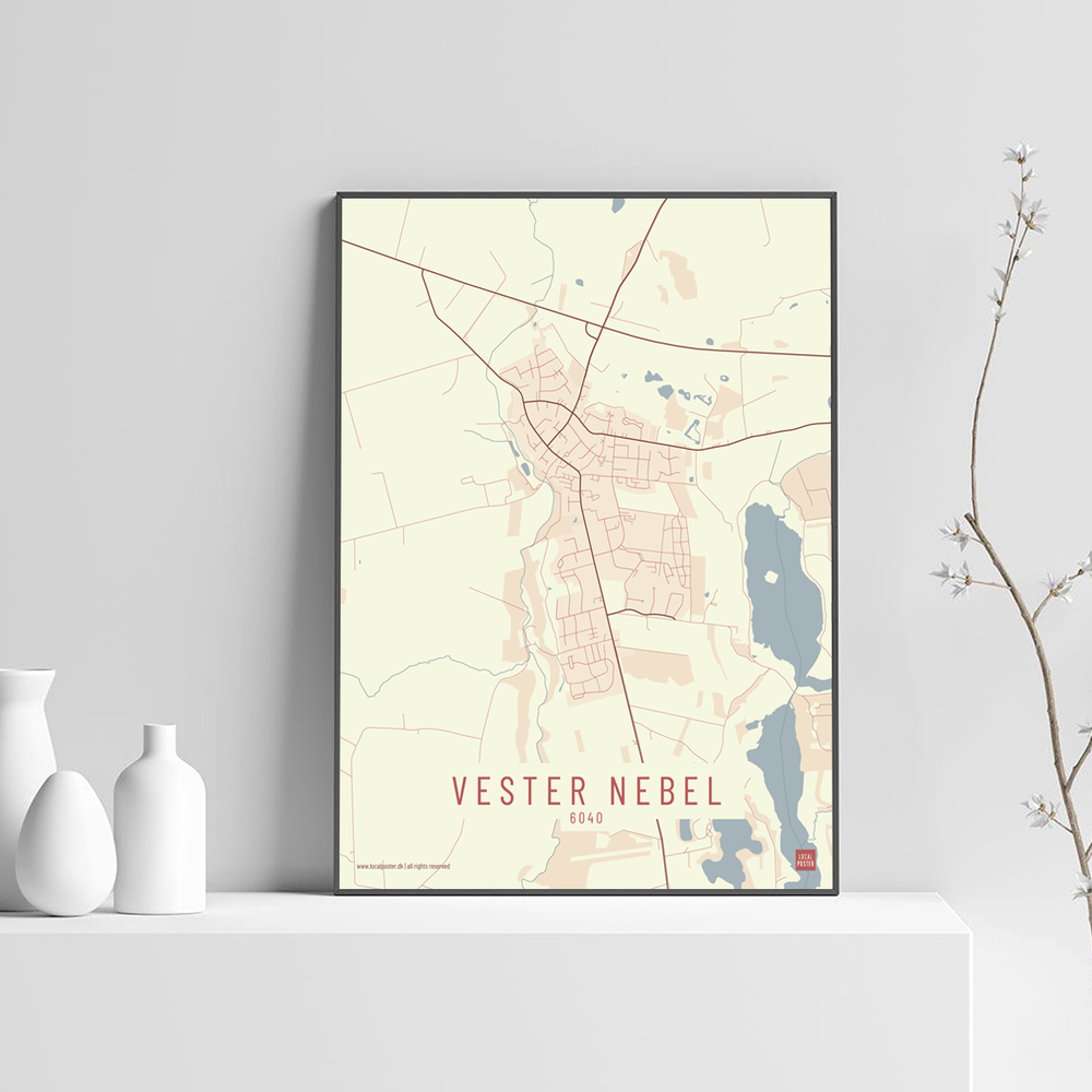 Vester Nebel by plakat local poster