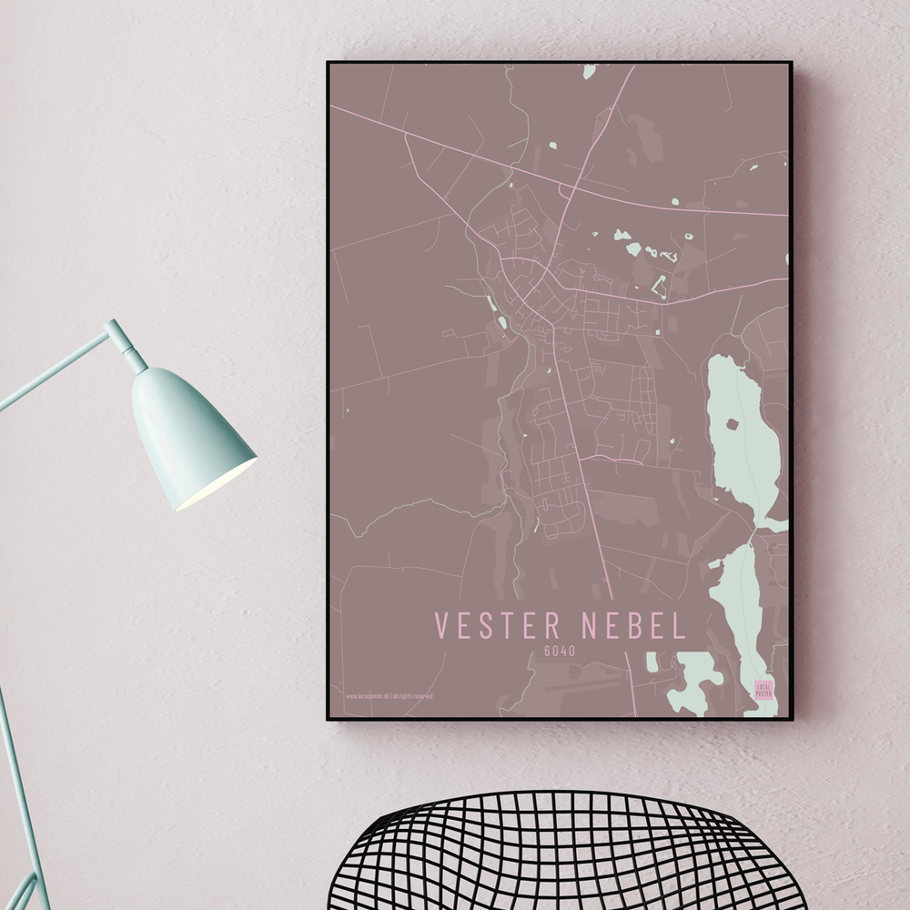 Vester Nebel by plakat local poster